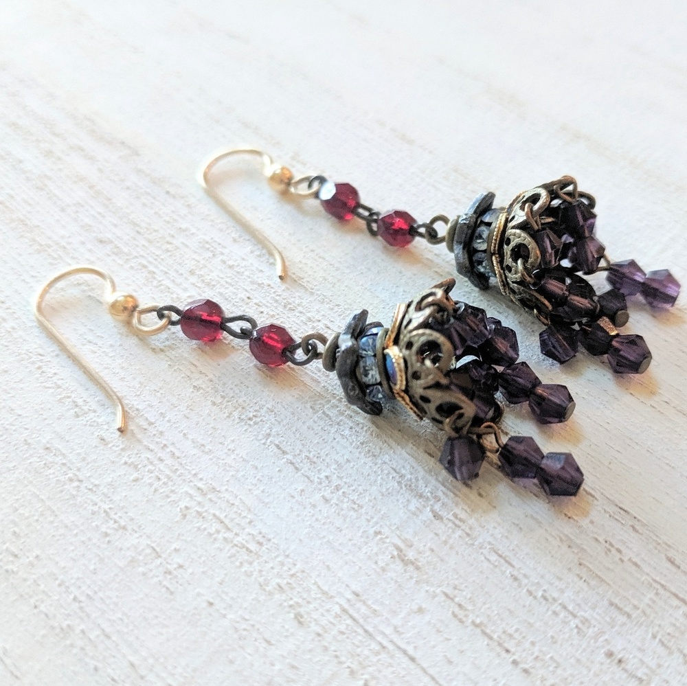 JulzJewelry Chandelier Australian Crystal Earrings